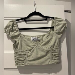 Princess Polly Crop Top in Light Green